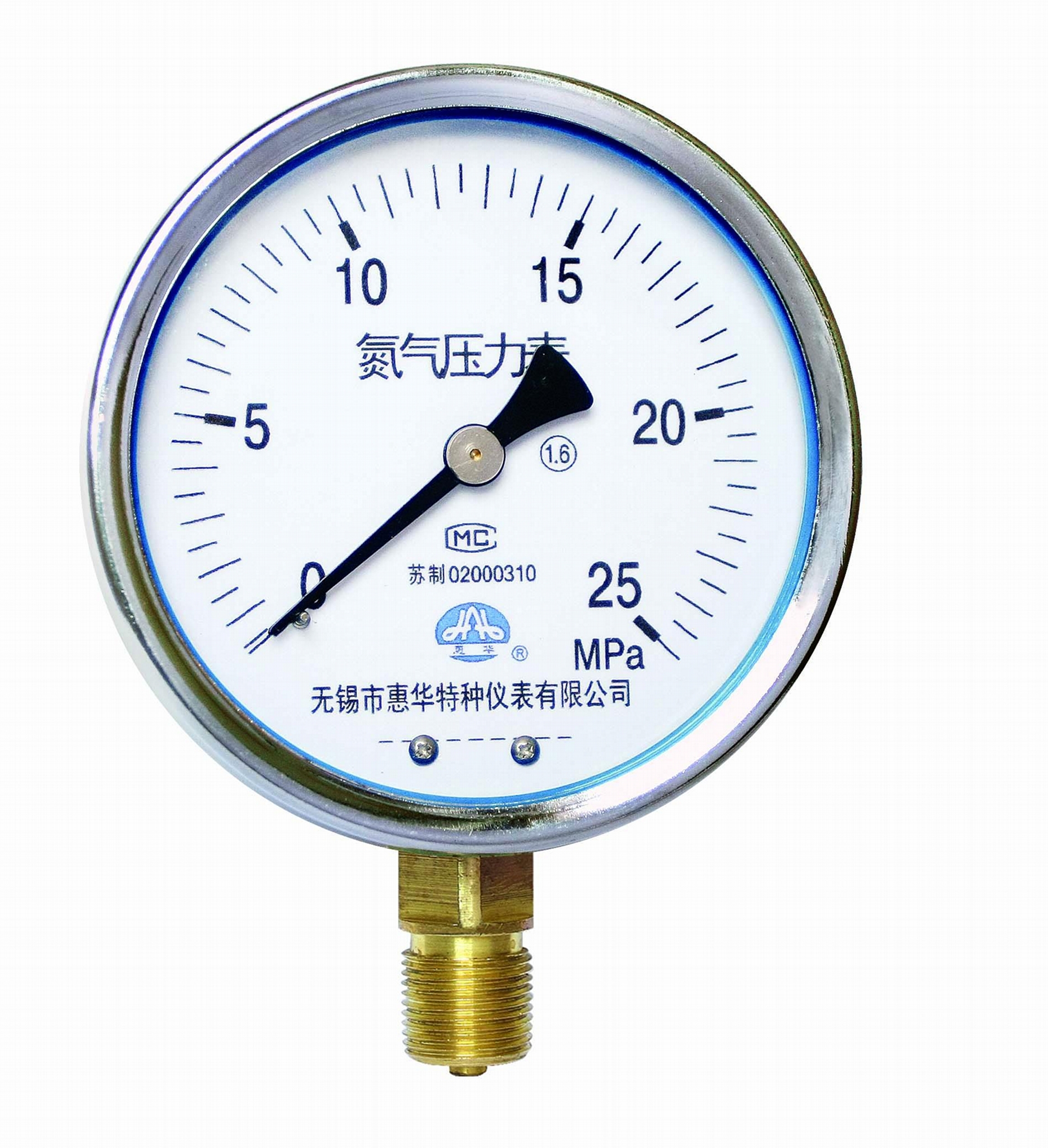 氮气弹簧工作缸外径50的压力_低压氮气压力是多少_双针氮气压力表