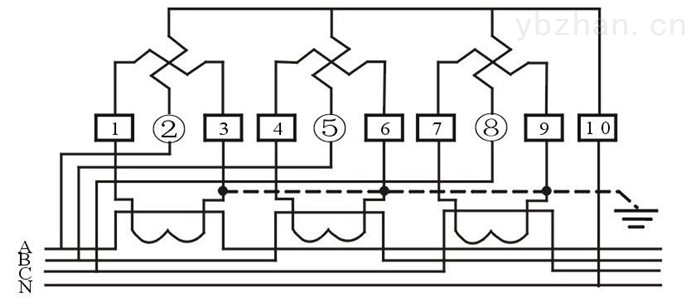 三相电表电偷电示意图_威胜三相三相智能电表_11孔三相电表接法图